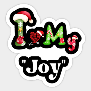 Xmas with Joy Sticker
